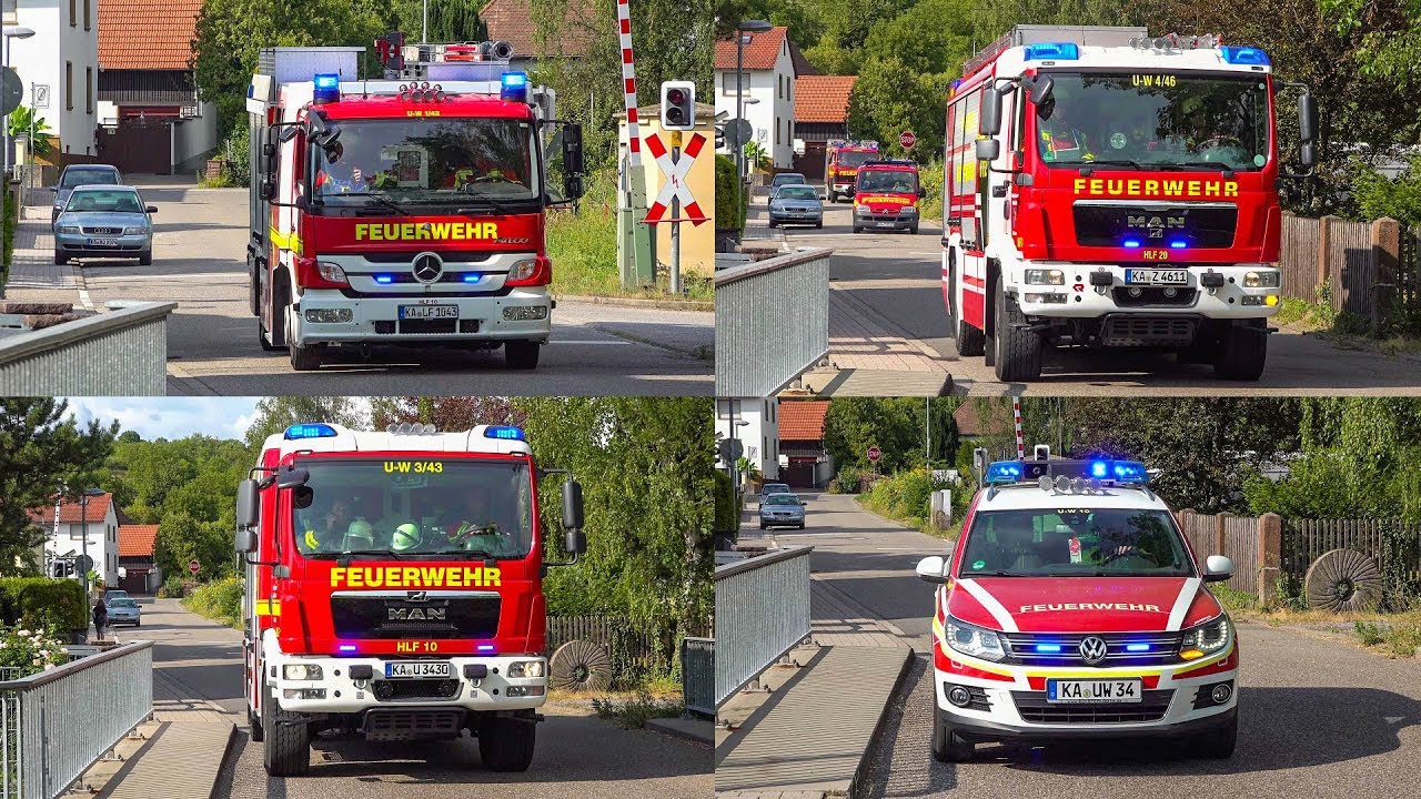 [SIRENENALARM & VIEL PRESSLUFT] ALARM- & EINSATZFAHRTEN zur HAUPTÜBUNG | BRAND & VERKEHRSUNFALL