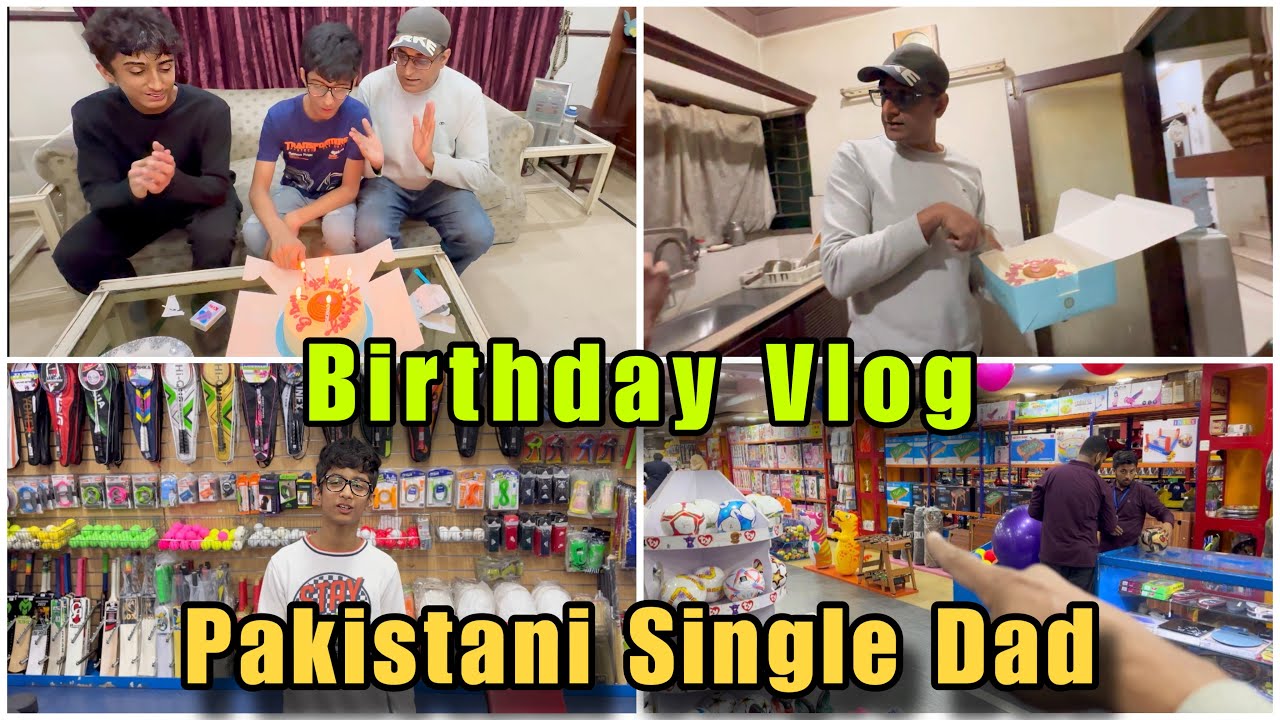 Mustafa Ka Birthday Vlog ❤️ | Pakistani Single Father with 3 Kids