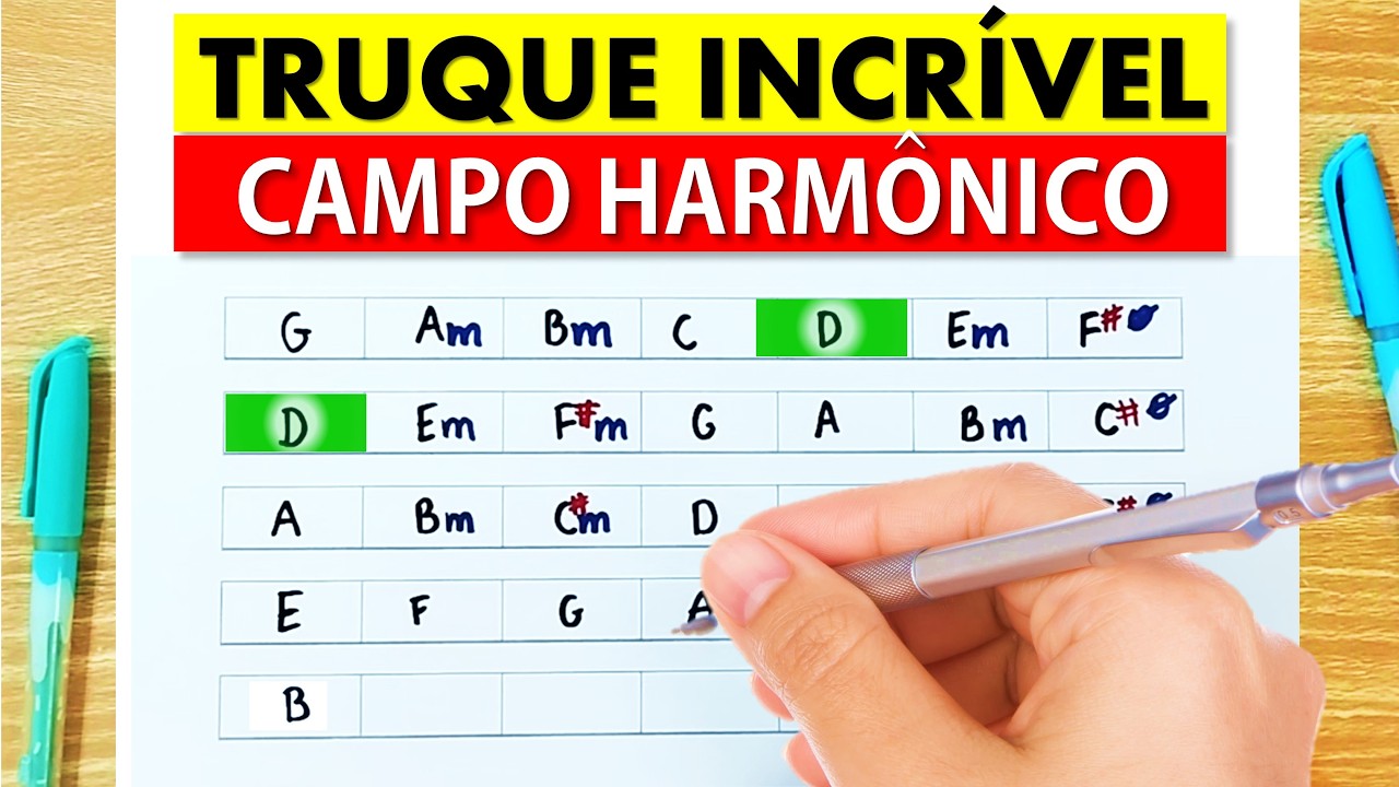 Truque FÁCIL e EFICAZ pra aprender CAMPO HARMÔNICO