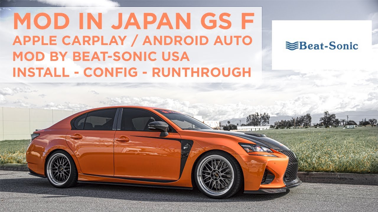 Mod in Japan Lexus GS F Beat-Sonic Apple CarPlay & Android Auto Mod Install | Modinjapan.com