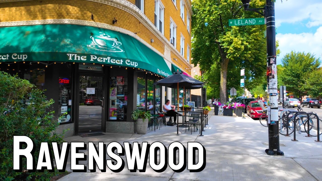 Chicago Ravenswood Neighborhood Walking Tour 4K