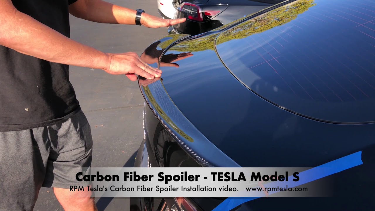 How to install a Carbon Fiber Spoiler for TESLA Model S - From RPM Tesla