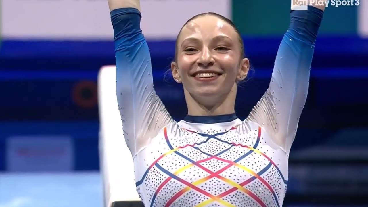 Ana Barbosu (ROU) 2025 Leipzig European Championship EF BB (13,666 (5.6)