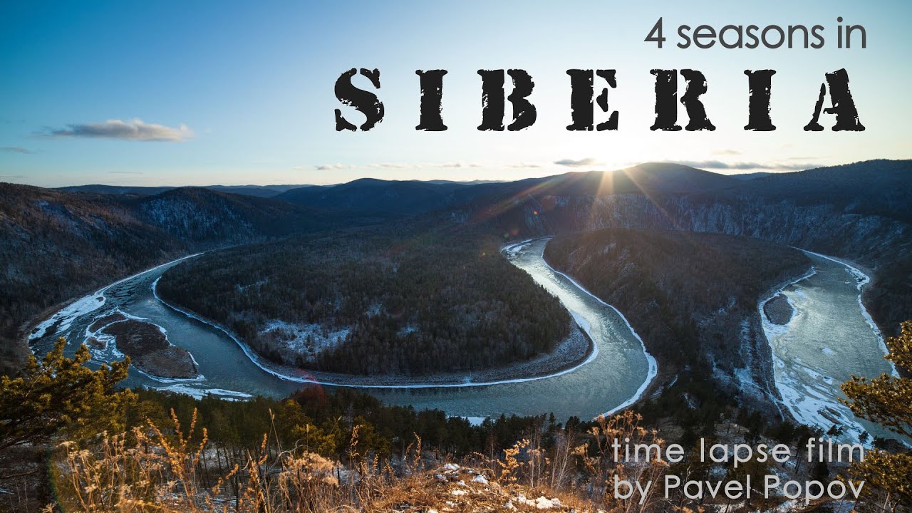 Timelapse film 4 seasons in Siberia