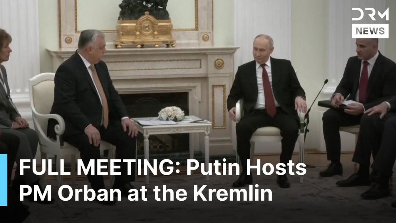 FULL MEETING: Putin Meets Hungary’s Viktor Orban at the Kremlin for High-Stakes Talks | AC1B