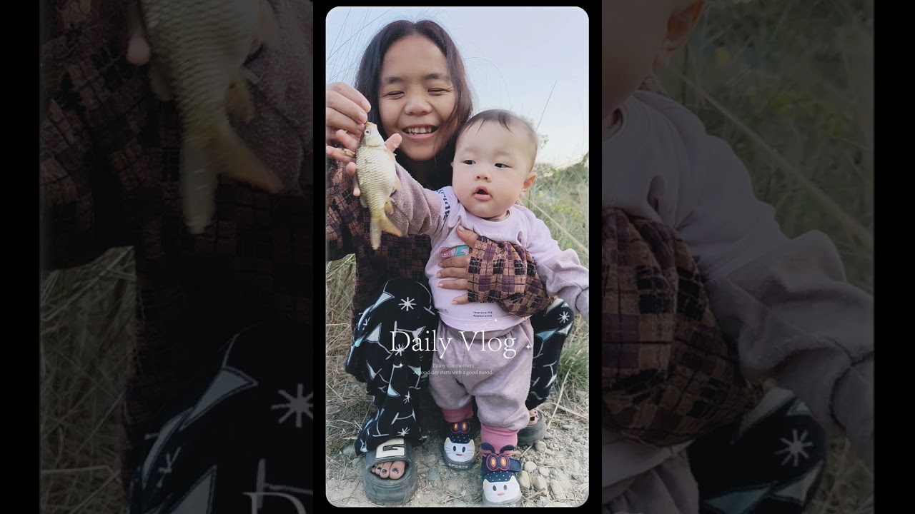 TAANI ROTOM | Enjoying winter evening | #fun #funny fishing | #cutebaby #baby #babyboy