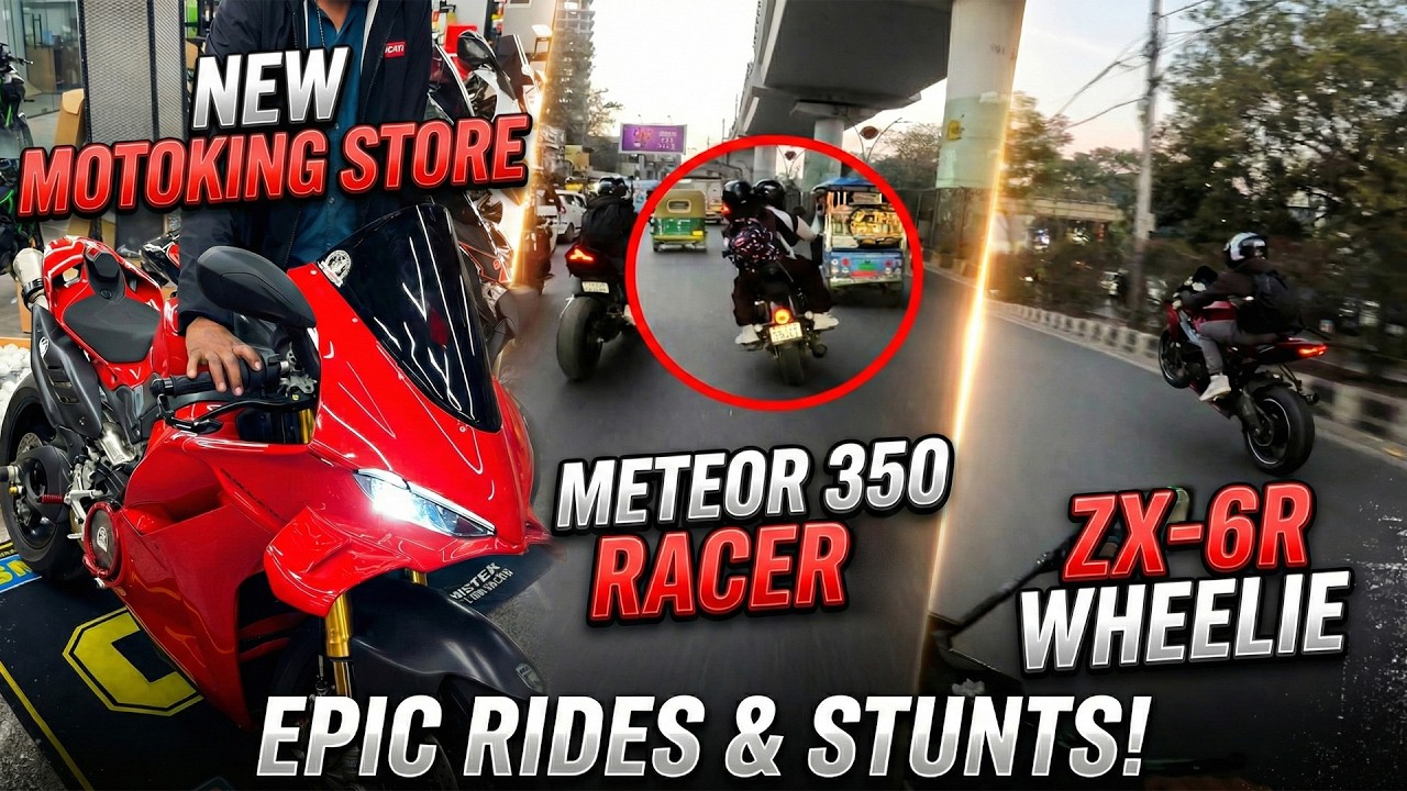 Новый магазин Motoking / Выхлопная система для Ducati 4S за 14 лакх рупий / Ninja ZX6R делает вил...