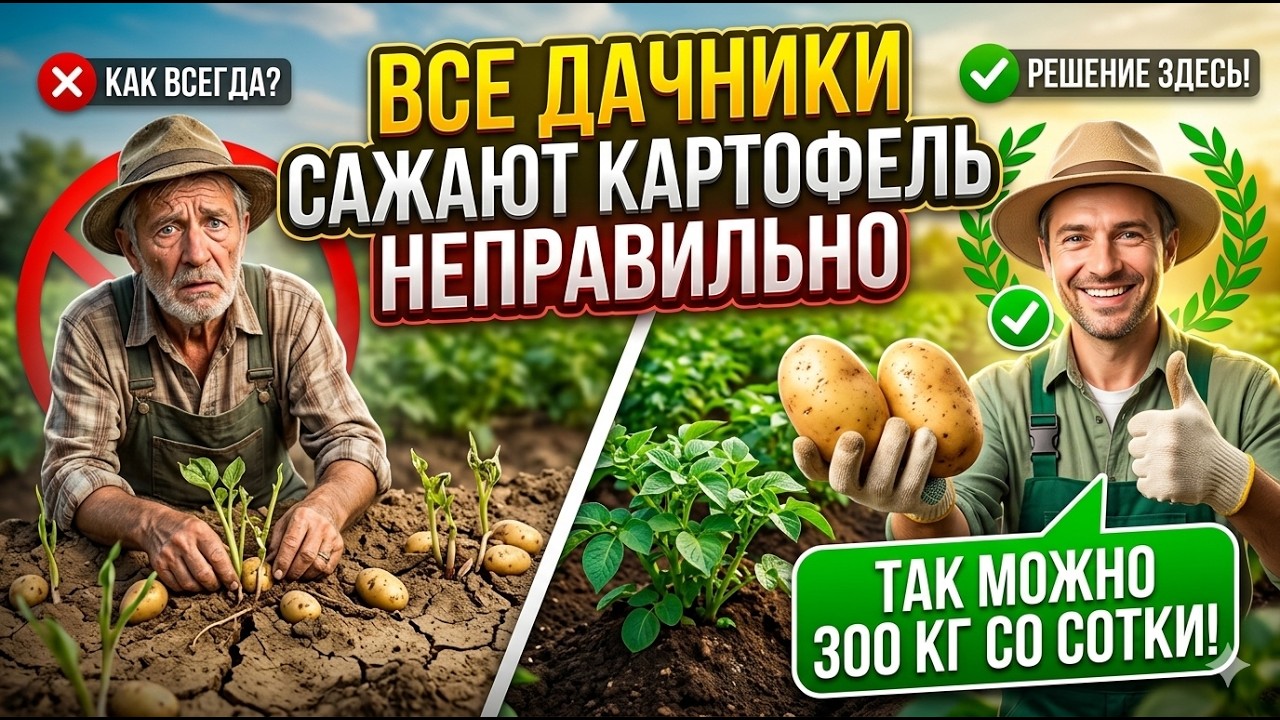 Все Дачники Сажают Картофель Неправильно