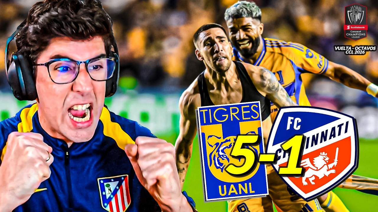 😱 ¡REMONTADA HISTORICA! | Tigres 5-1 Cincinnati | Octavos CCL 2026