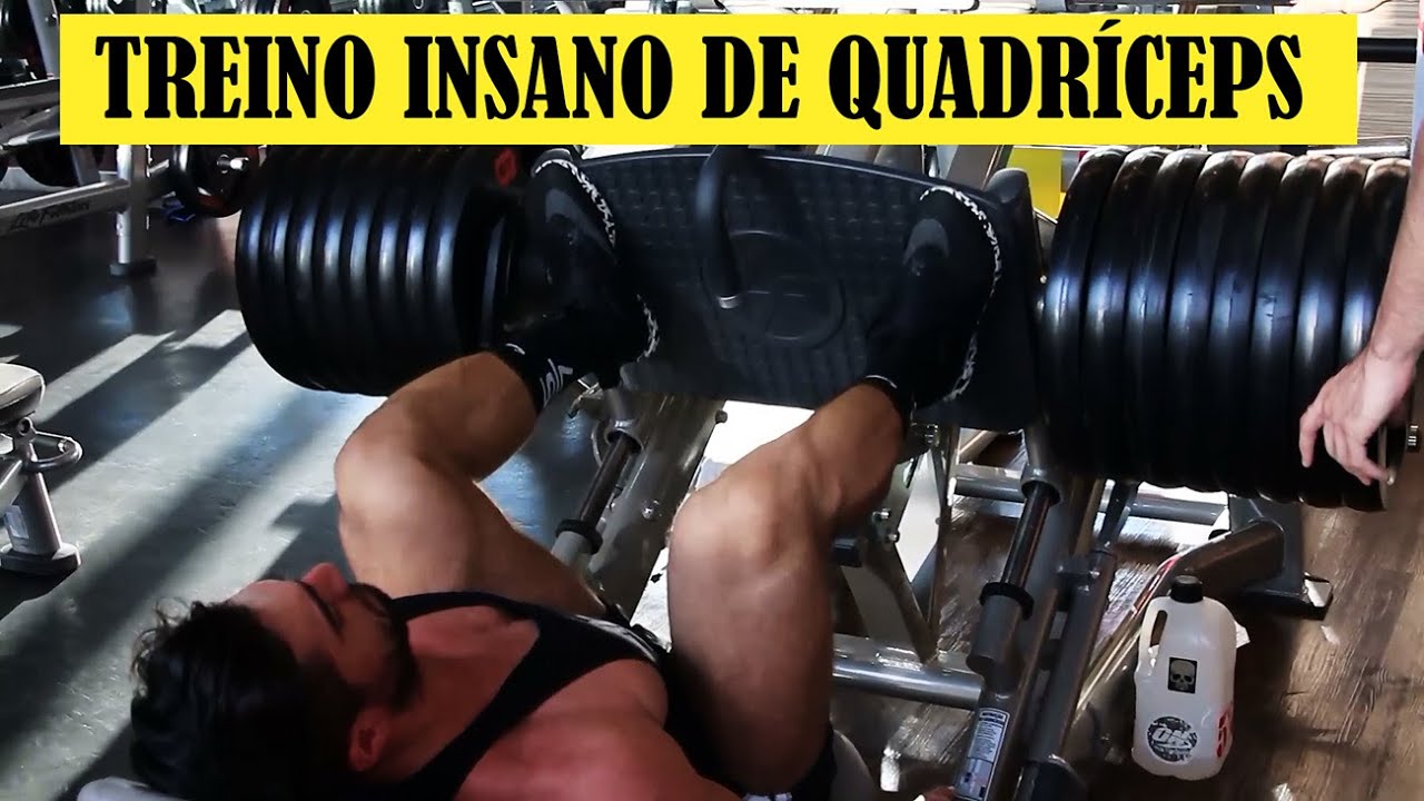 Treino INSANO de Pernas - SST Quadríceps Pré Competição
