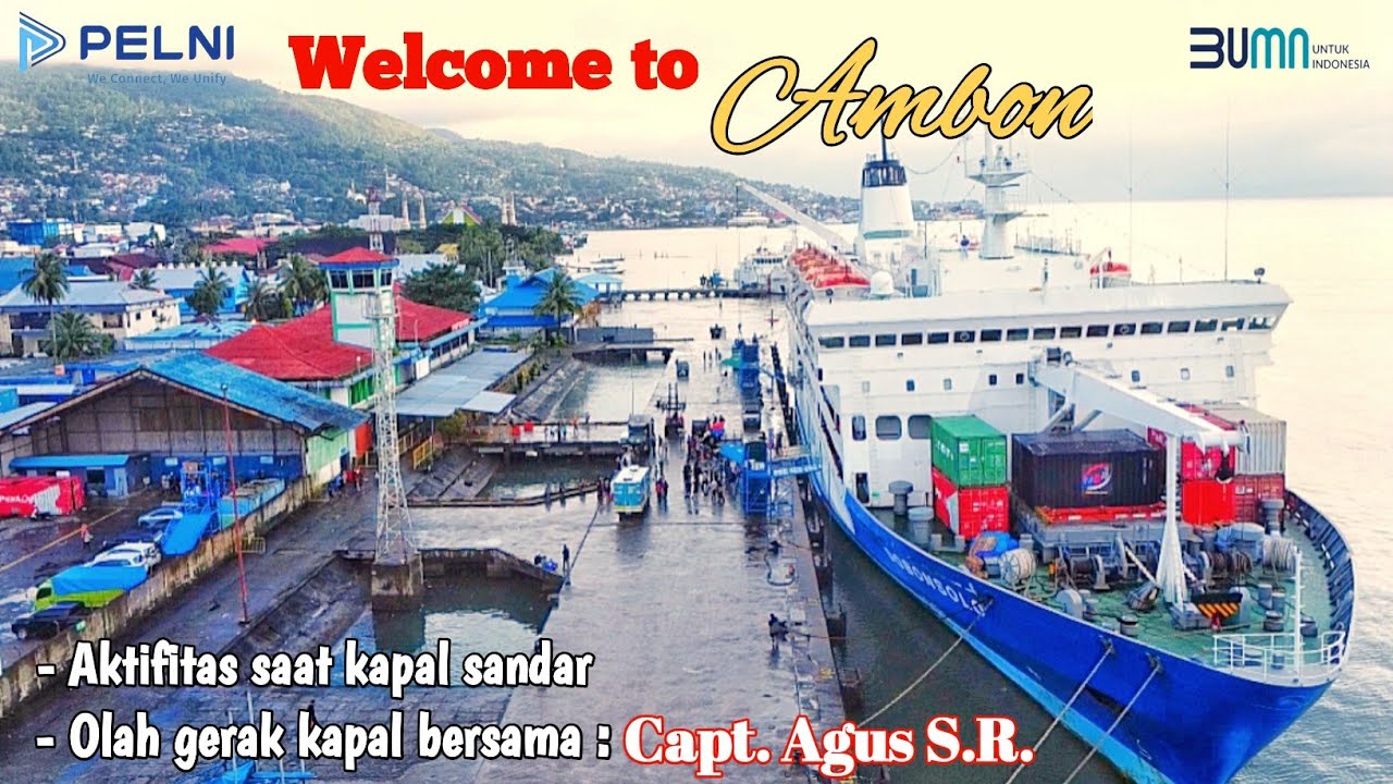 KM. DOBONSOLO OLAH GERAK SANDAR SAAT CUACA TIDAK BERSAHABAT || PELABUHAN YOS SUDARSO AMBON.
