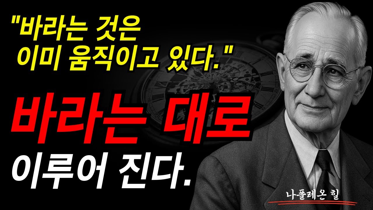 바라는 것은 이미 움직이고 있다. 바라는 대로 이루어진다. I 나폴레온 힐 I