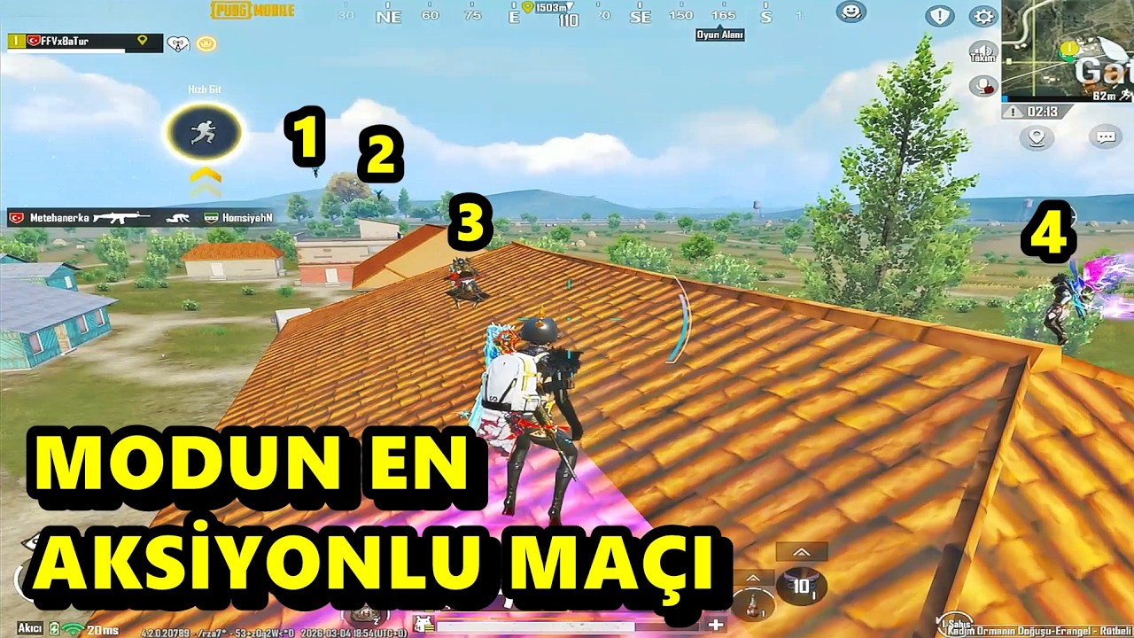 BU MODUN EN AKSİYONLU MAÇI ! BATUR GAME MÜTHİŞ MAÇ SOLO SQUAD PUBG MOBİLE