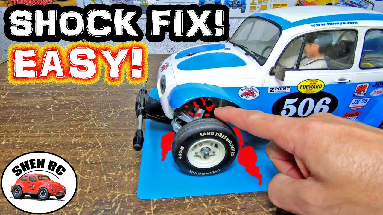 Tamiya Sand scorcher buggy champ HOW TO fix LEAKING SHOCKS