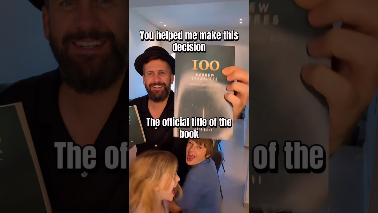 &lsquo; 100 Hebrew treasures hidden in your English Bible&rsquo; I couldn&rsquo;t have done it without your feedback