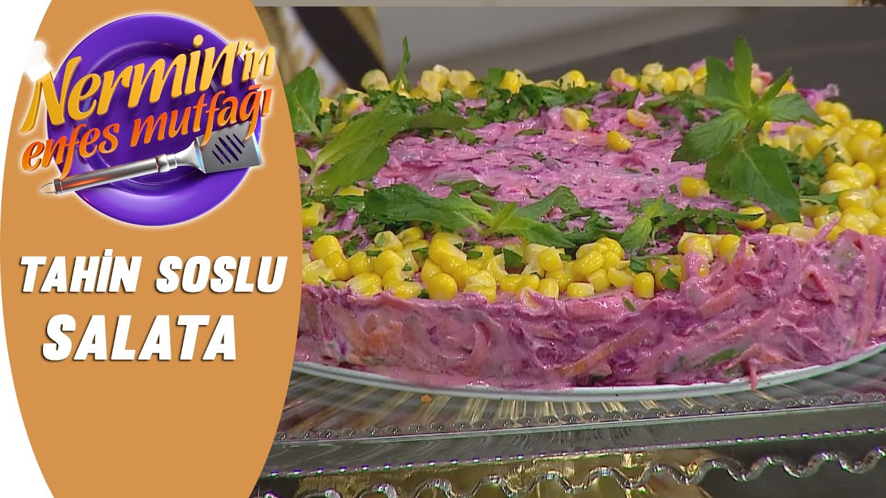 Nermin Öztürk Tahin Soslu Salata Tarifi Nermin'in Enfes Mutfağı