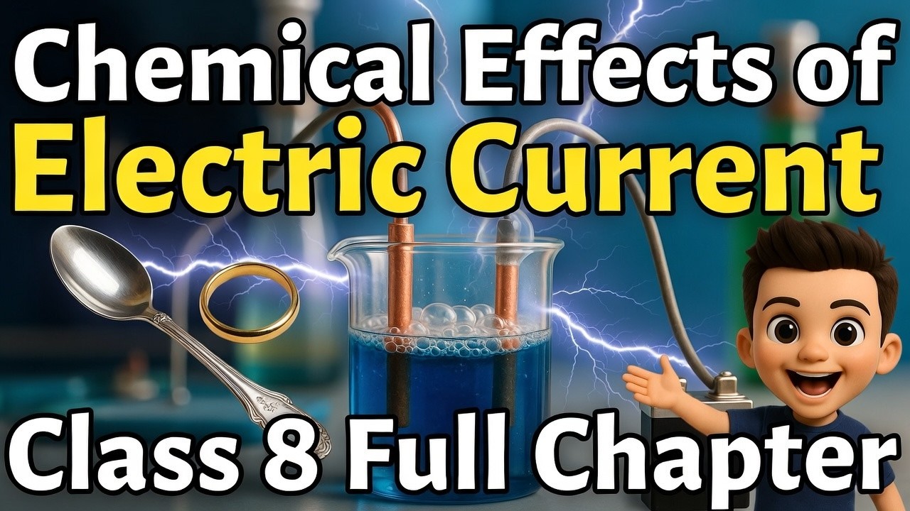 Chemical Effects of Electric Current | Class 8 Science Explained ⚡