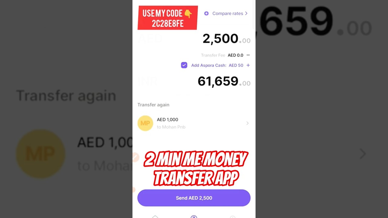 #Aspora App se money transfer | Dubai Money transfer App #viralvideo #aspora #shortvideos