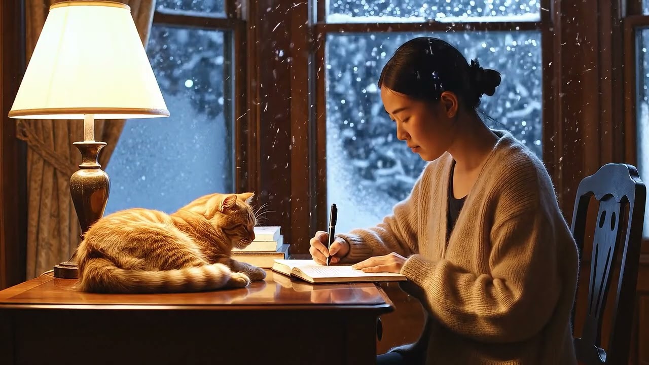 Study & Work Room ❄️  Soft Lo-Fi Beats for Reading, Writing and Deep Focus ☕️