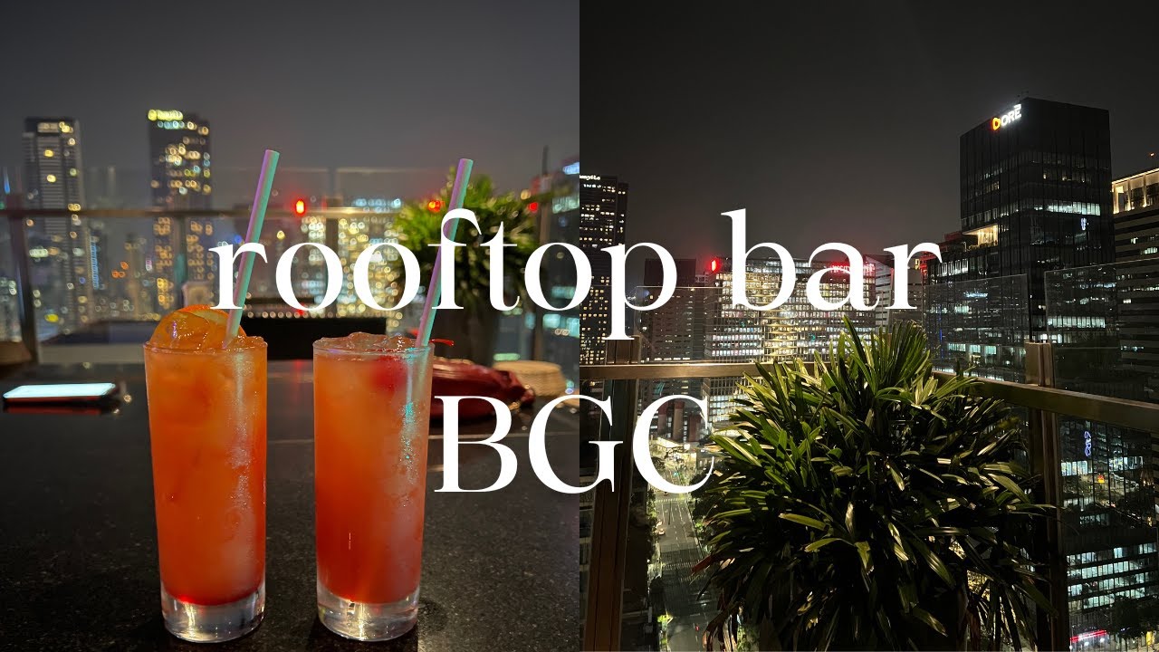 foreigners visit rooftop bar in Bonifacio Global City.