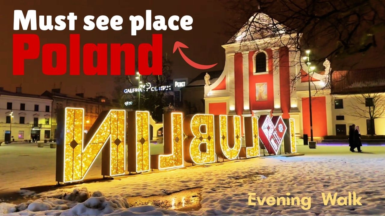 Discover Poland Hidden Gem, 4K Walking Tour Video, Lublin Old Town, Main Square