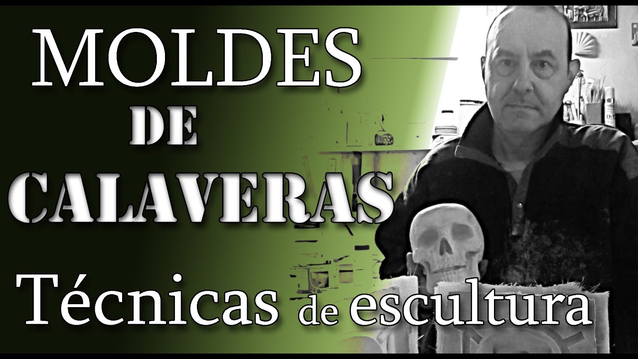 ⭕Moldes de silicona para calaveras de resina de poliuretano💀 TÉCNICAS DE ESCULTURA