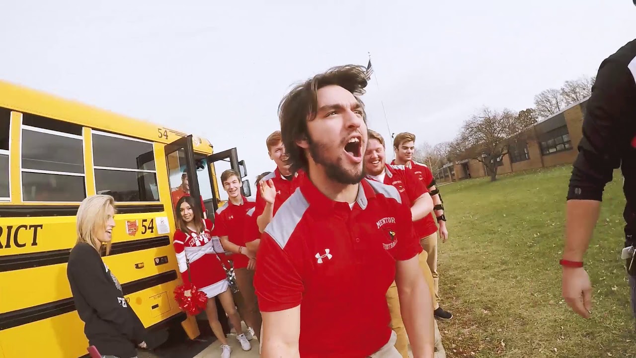 School-Wide Clap-Out for 2017 Mentor Football Team