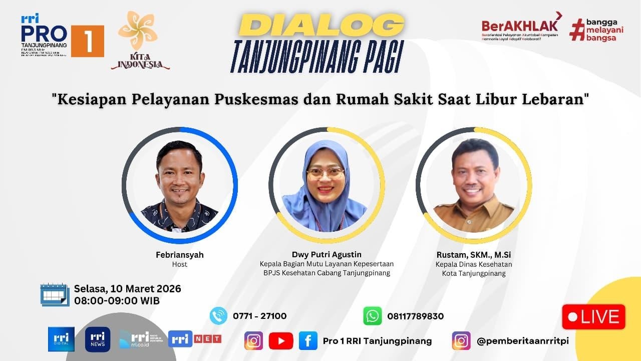 Topik : Kesiapan Pelayanan Puskesmas Dan Rumah Sakit Saat Libur Lebaran