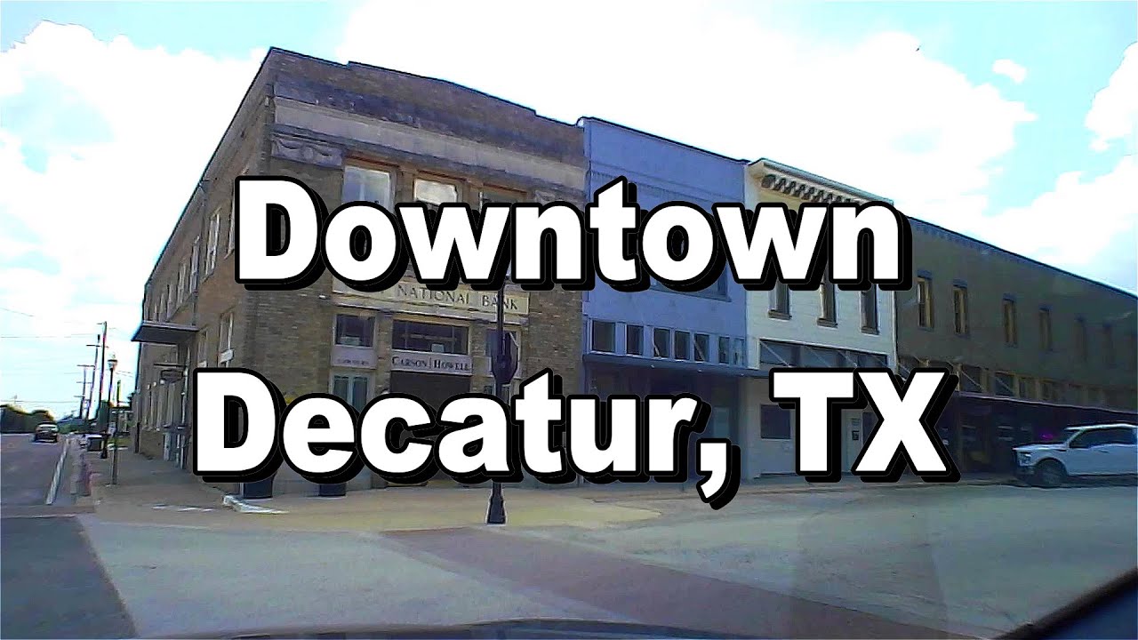 Driving Downtown Decatur, TX (Dash Cam)