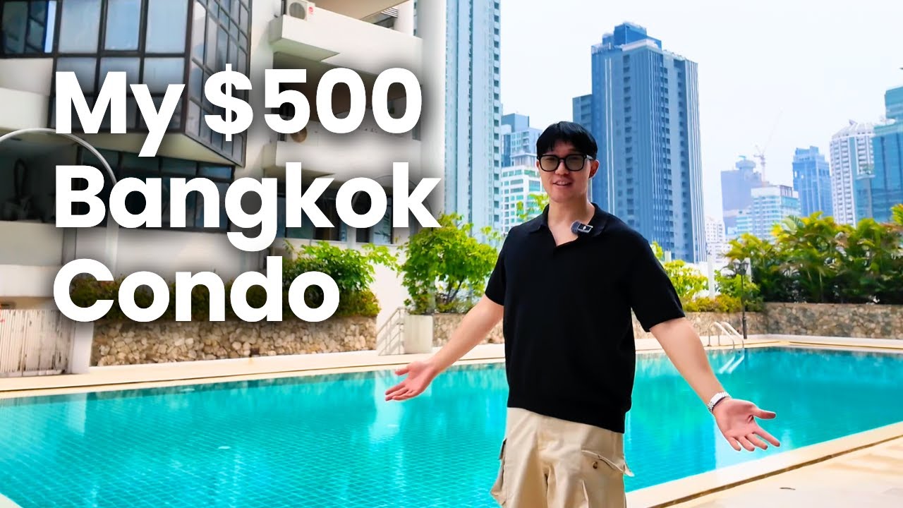 My $500 Huge Bangkok Condo Tour: OLD BUILDINGS ARE THE BEST!