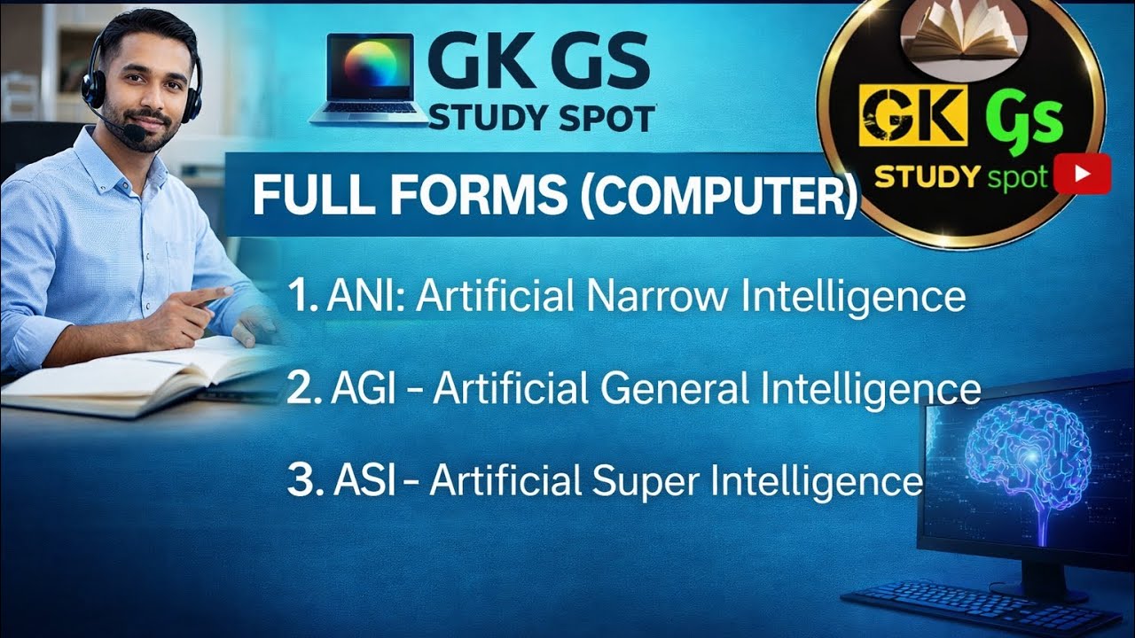 😱AI Full Forms Explained | ANI, AGI, ASI Full Form in Computer. 