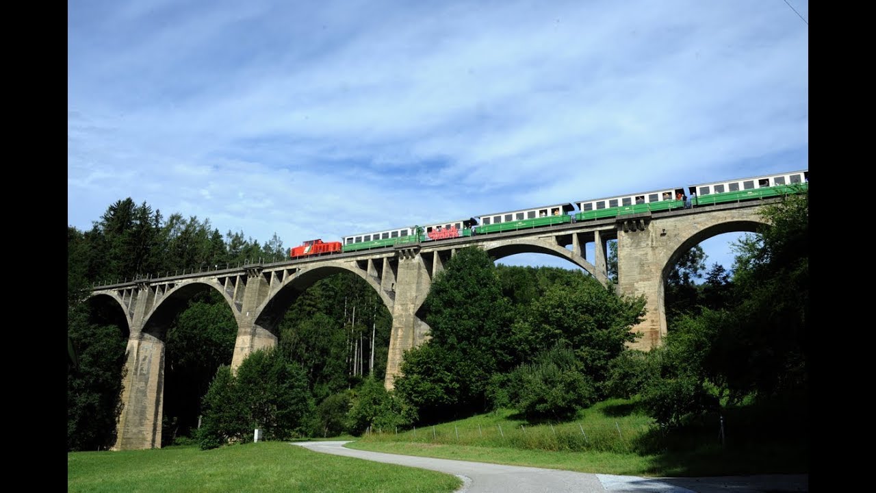 Feistritztalbahn die VL12 von Birkfeld nach Weiz Doppelkreuzung Normalspur 12. 8. 2017