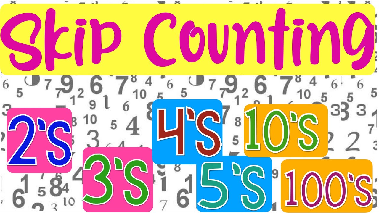 Skip Counting by 2&rsquo;s, 3&rsquo;s, 4&rsquo;s, 5&rsquo;s, 10&rsquo;s, and 100&rsquo;s | MATH VIDEOS