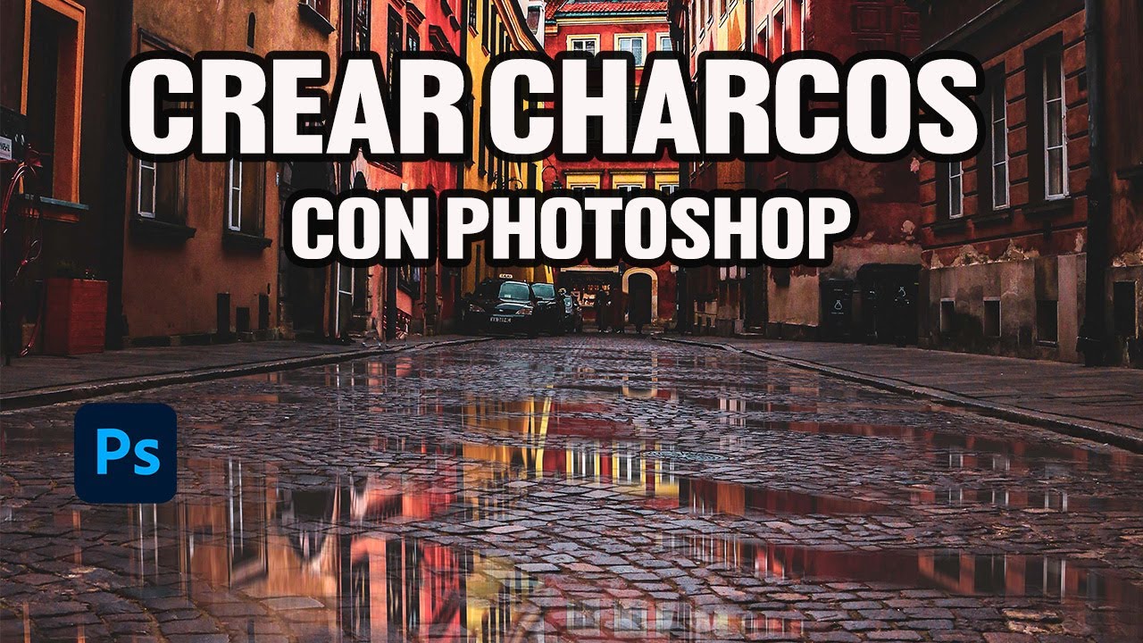 Crear charcos con Photoshop.
