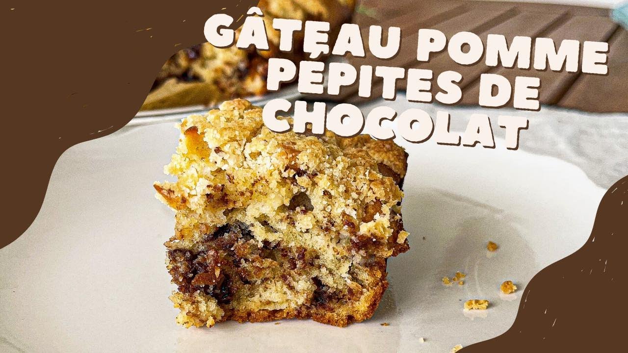 GÂTEAU POMME ET PÉPITES DE CHOCOLAT (crumb cake) | SoyonsKitch