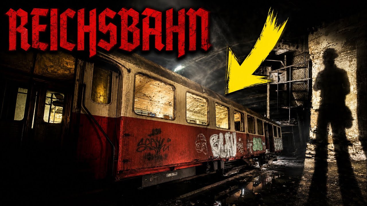 Diese REICHSBAHN-WAGONS wurden seit 1945 nicht mehr bewegt...(Verbotenes Gelände)
