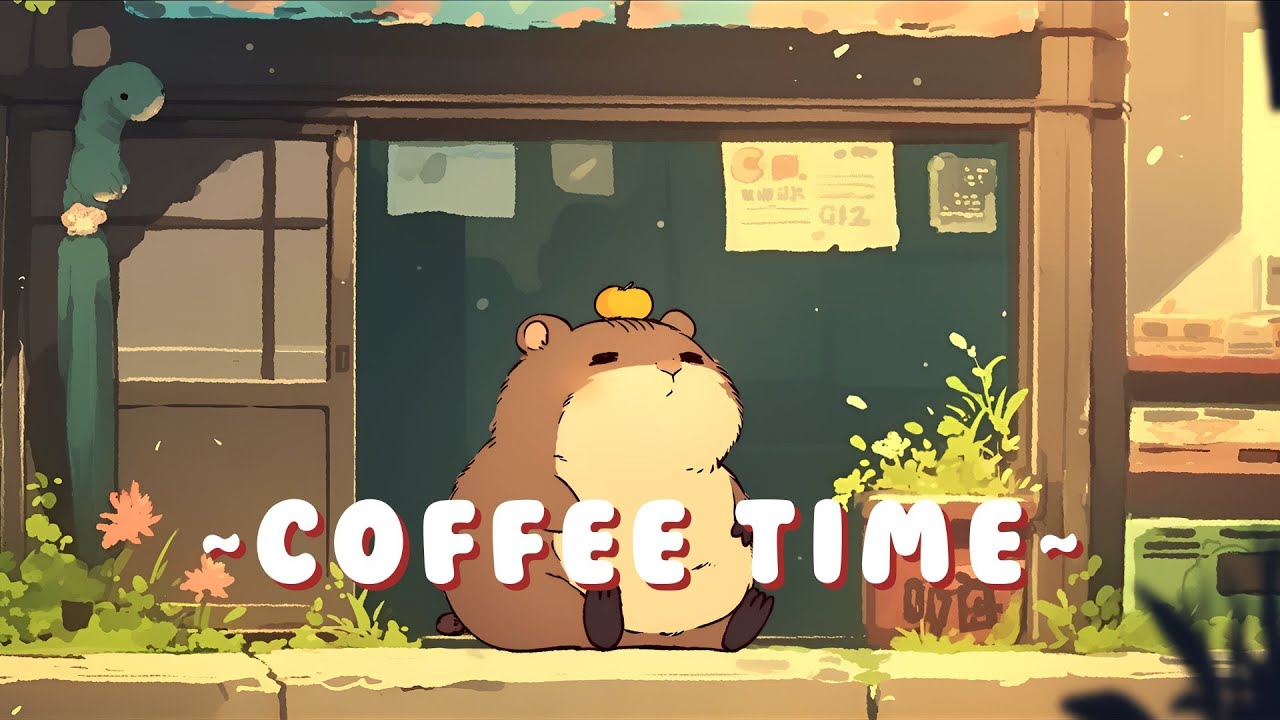 [60 Minutes] Capybara Lofi Radio - Cozy Beats for Relaxation ~ Peaceful Moments ~ 🎵 💫
