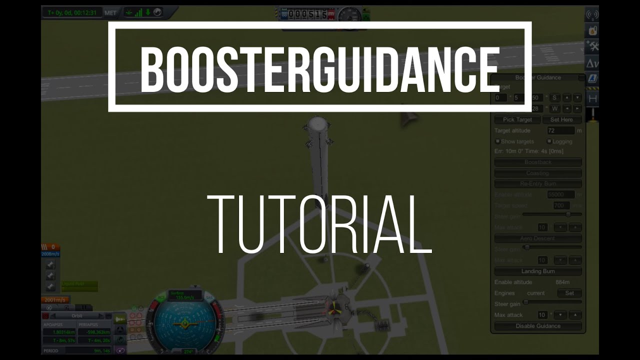 BoosterGuidance Tutorial for Kerbal Space Program