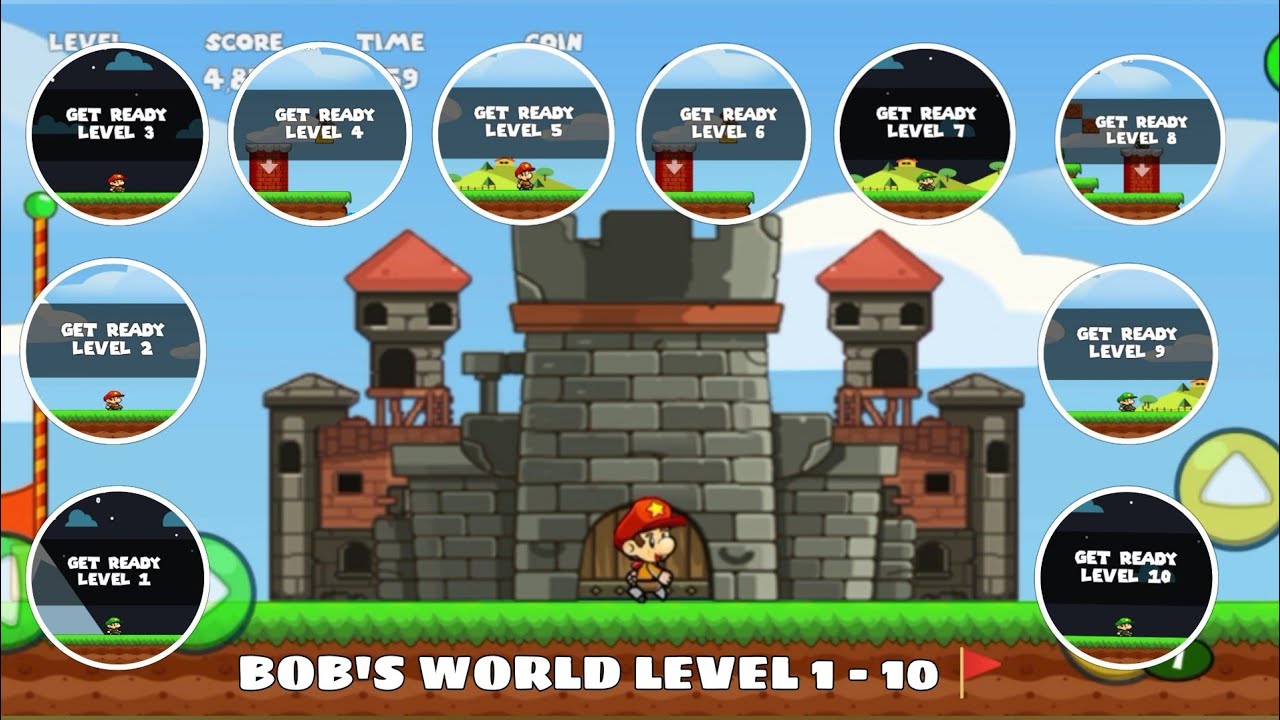 BOB'S WORLD GAME | LEVEL 1 - 2 - 3 - 4 - 5 - 6 - 7 - 8 - 9 - 10 🚩