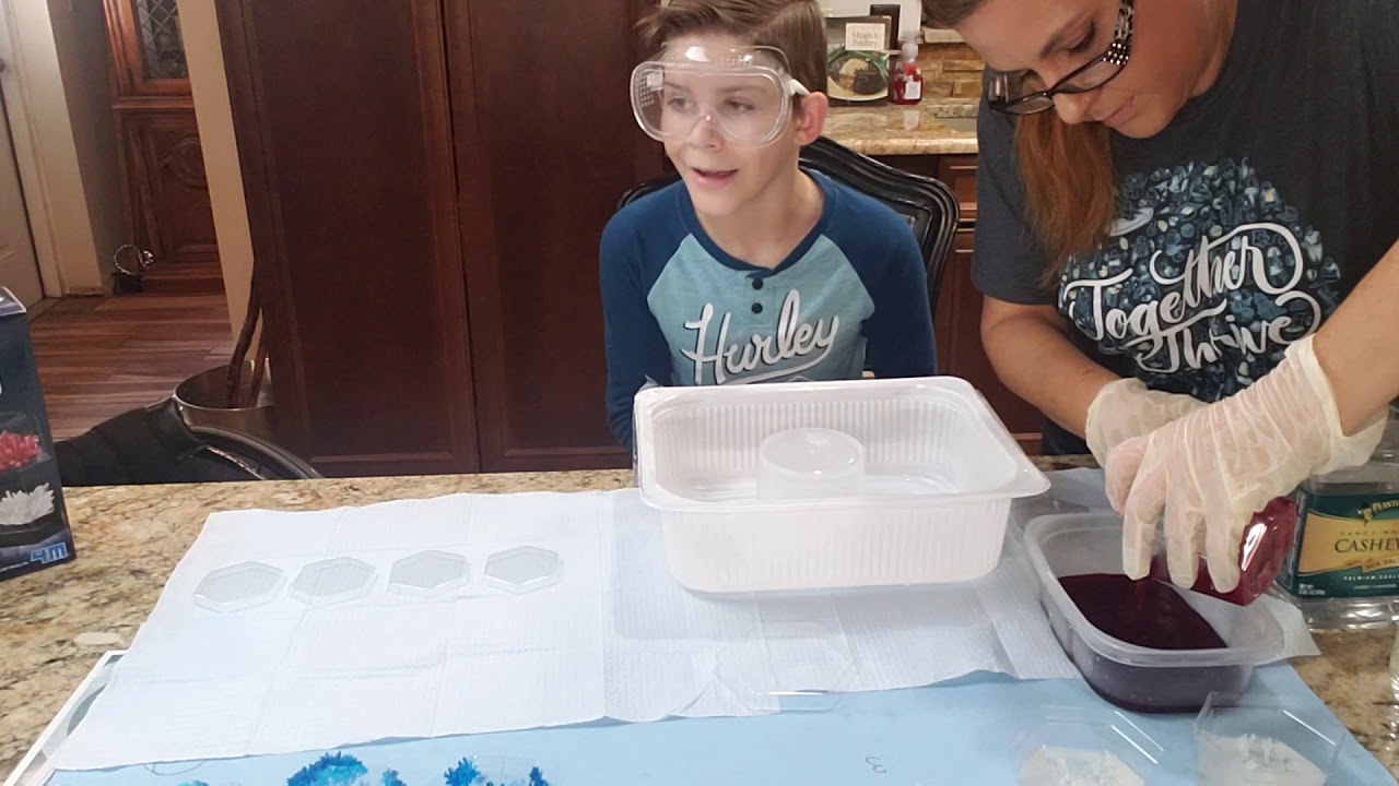 Making Crystals and Documenting the Progress with My E-school Class
