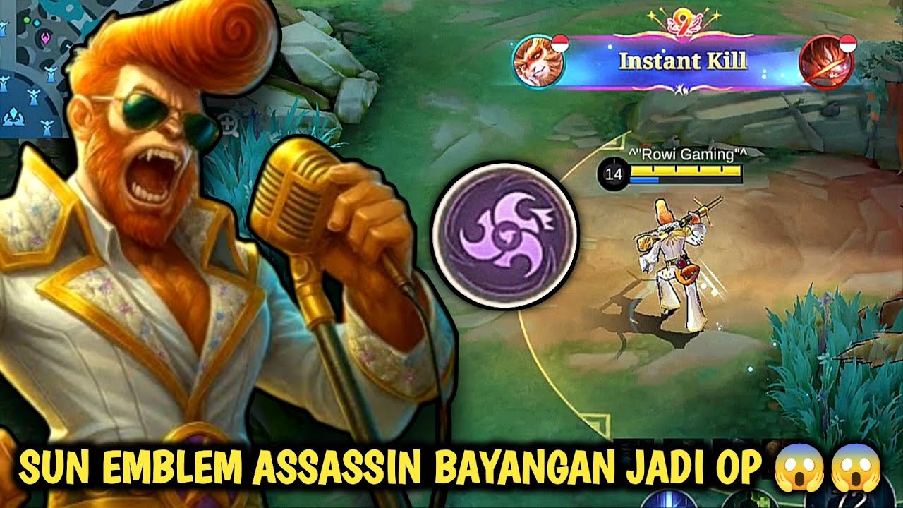 TERNYATA SUN EMBLEM ASSASSIN BAYANGAN JADI PALING OP | SUN BEST BUILD TERSAKIT 2025 - MOBILE LEGENDS