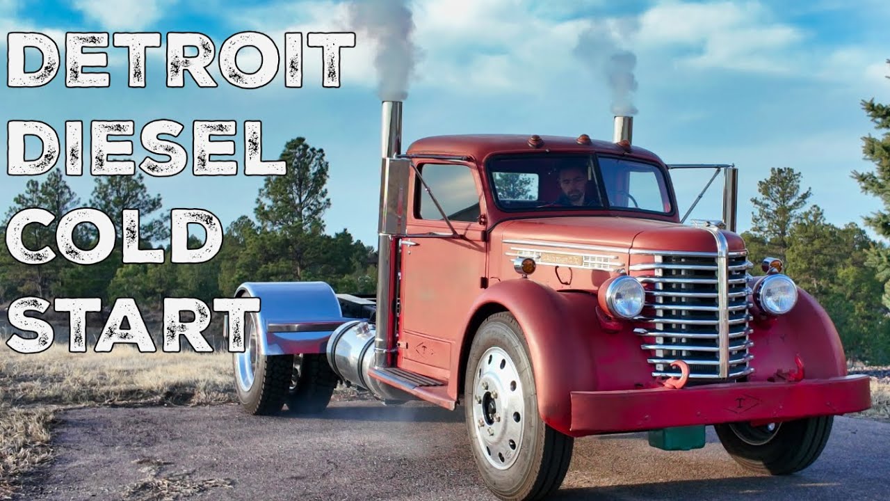 Diesel Cold Start!  Detroit Diesel 453T