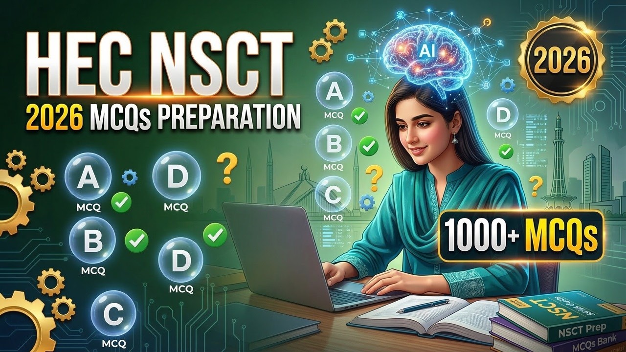 HEC NSCT Test 2026 MCQs Preparation | National Skills Competency Test Solved Questions