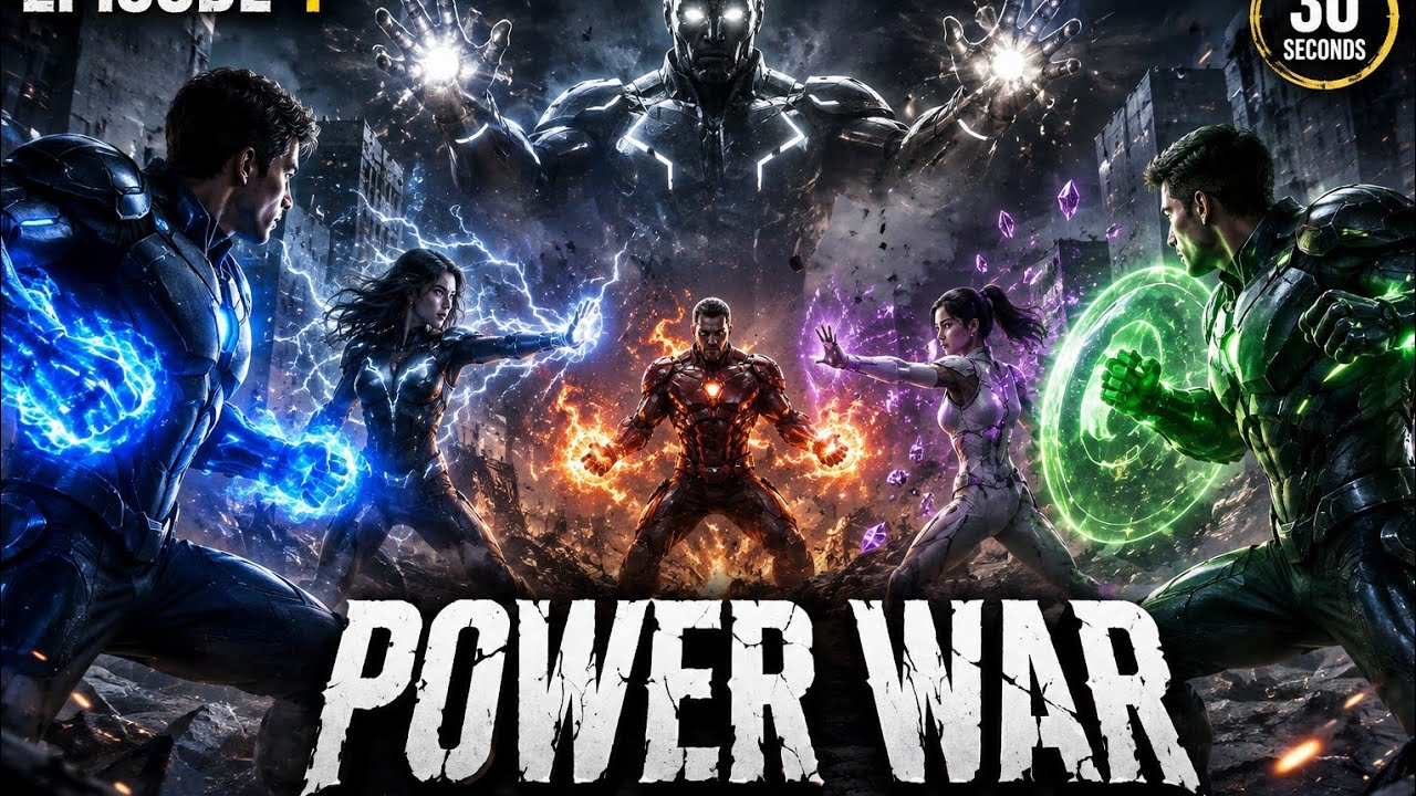 POWER WAR ⚡ Episode 1 | The Battle Begins | Epic Superpower Fight 