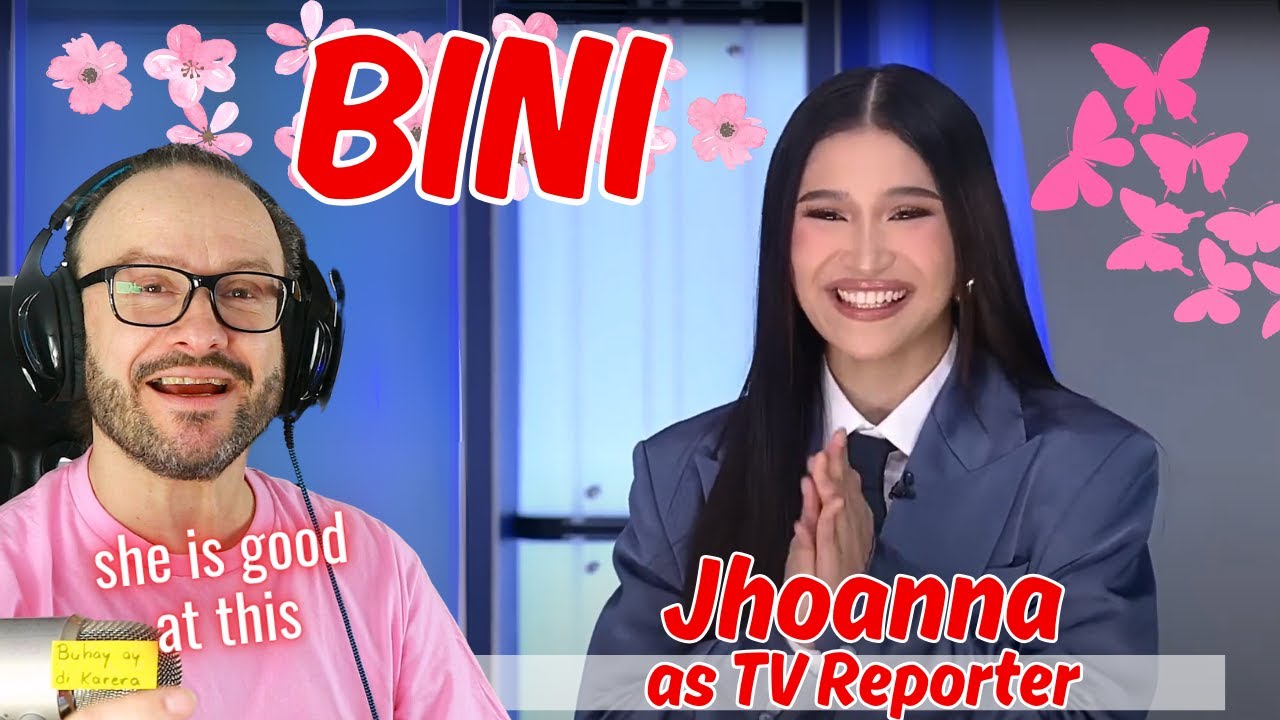 makes me happy! BINI Jhoanna as TV Reporter reaction
