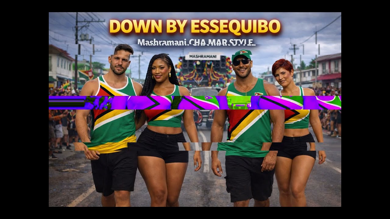 DOWN BY ESSEQUIBO – MASHRAMANI Chutney • Calypso  #guyanesemusic #queensnewyork #guyana