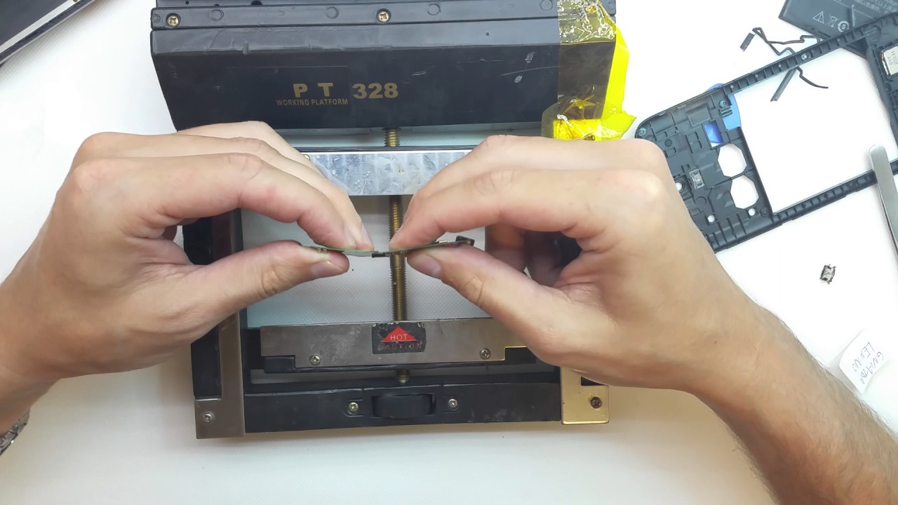 Lenovo A850 - wymiana gniazda micro USB - change repair USB port