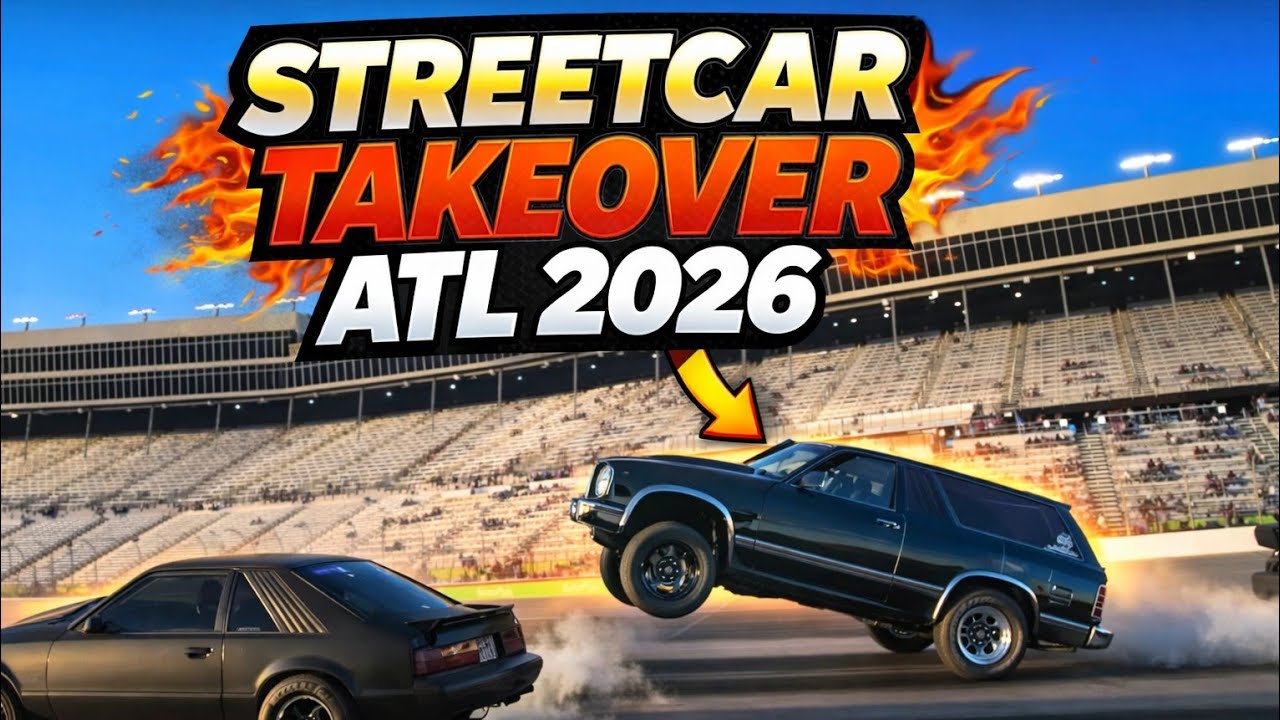 Streetcar Takeover ATL 2026 | Drag Races, Wheelies, Crashes, and The New C8 Corvette ZR1x