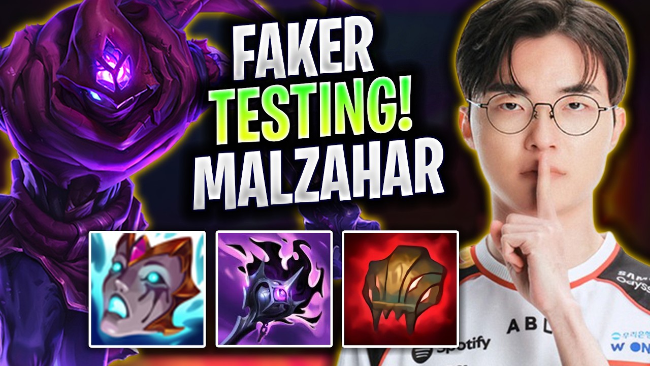 T1 FAKER TESTING MALZAHAR IN KOREA SOLOQ! - T1 Faker Plays Malzahar MID vs Diana! | Season 2026