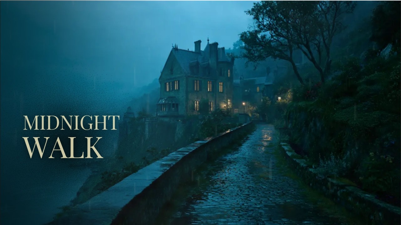 Rainy Night Piano for Calm & Focus | Cozy Late Night Ambience